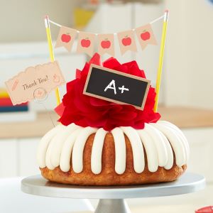 Thank You Thank You cake with a+ as a banner