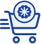 shopping cart with icon